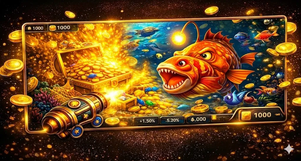 Hình ảnh game Bắn Cá G168 với nhiều loại cá đa dạng và đồ họa sinh động dưới đại dương