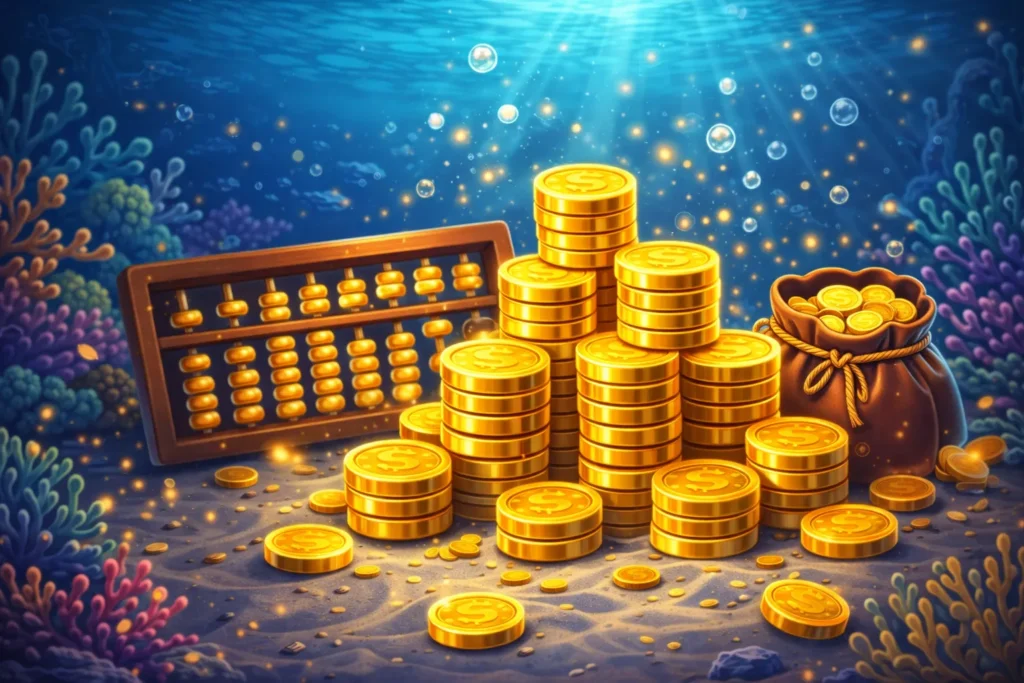 Hình ảnh bắn cá G168 với người chơi ngắm bắn mục tiêu thay vì bắn liên tục