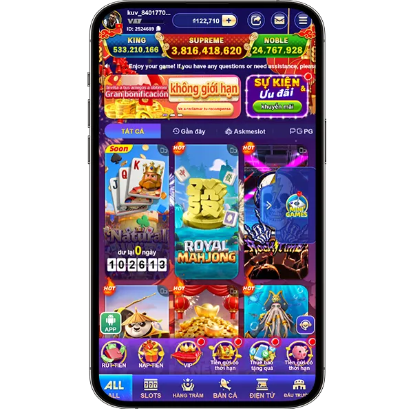 G168 slot mobile casino interface với nhiều trò slot online SKG và game casino trực tuyến