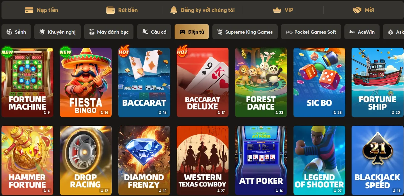 giao diện slot online