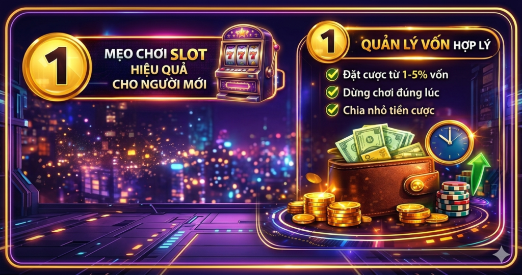 mẹo chơi slot hiệu quả quản lý vốn