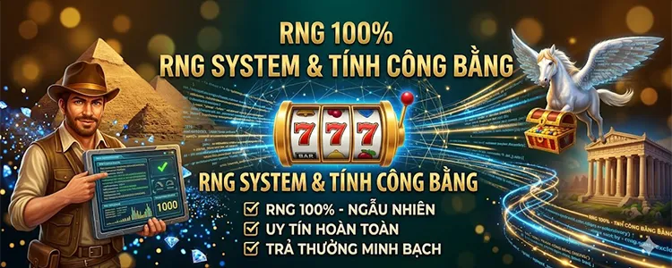 hệ thống RNG trong slot online G168 với hiệu ứng số ngẫu nhiên và công nghệ